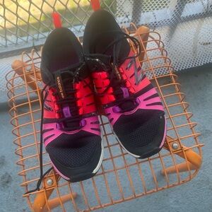 Salomon Black and Pink Athletic Shoes